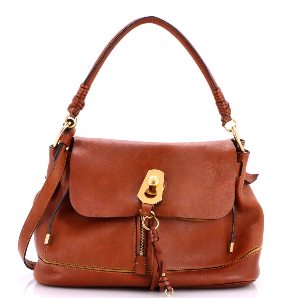 Chloe Small Owen Flap Bag Leather